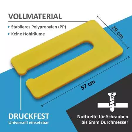 50 Stk. 6mm Trockenbau Abstandhalter Distanzstück Ausgleichsplättchen Unterleger…